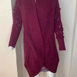 Maroon Halogen Wrap Sweater